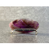 34513 22 ozdobny spinaci spendlik z mineralu a polodrahokamu ametystova broz ve tvaru placky placicky sperky z ametystu