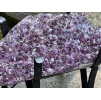 34606 5 druzy z mineralu ametystova druza na stojanku dekorace z ametystu velka ametystovy konferencni stolek