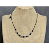 35179 2 nahrdelniky z mineralu nahrdelnik z kombinace chalcedonu a cerneho matneho achatu achatove a chalcedonove sperky