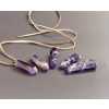 35305 privesky z mineralu a polodrahokamu ametystovy privesek ve tvaru hrotu sperky z ametystu