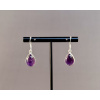 35341 1 nausnice z mineralu a polodrahokamu ametystove nausnice sperky z ametystu