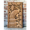 36055 3 asijske drevorezby drevorezba s pavem z thajska drevena dekorace pav
