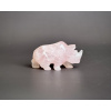 36070 10 zviratka z mineralu a drahych kamenu nosorozec z ruzeninu dekorace nosorozec