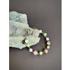 36235 2 naramky z mineralu a polodrahokamu chrysopras turmalin magnezit sperky z mixu kamenu