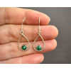 36295 6 nausnice z mineralu a polodrahokamu malachitove sperky nausnice z malachitu
