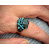 prsteny z minerálů a polodrahokamů, prsten ze surového chrizokolu, šperky s chrizokolem