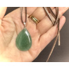 přívěsky z minerálů a polodrahokamů, přívěsek slza avanturín zelený, šperky s avanturínem