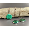 přívěsky z minerálů a polodrahokamů, přívěsek z malachitu, malachitové šperky