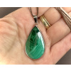přívěsky z minerálů a polodrahokamů, malachitový přívěsek, šperky s malachitem