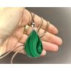 přívěsky z minerálů a polodrahokamů, malachitový přívěsek, šperky s malachitem