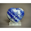 srdce z minerálů a polodrahokamů, srdce z lapisu lazuli, dekorace z lapisu lazuli ve tvaru srdce