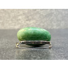 ozdobný spínací špendlík z minerálů a polodrahokamů, avanturínová brož ve tvaru placičky, placky, šperky z avanturínu zeleného