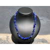 4338 2 nahrdelniky z mineralu lapis lazuli nahrdelnik sekany 45 cm