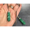 7044 3 privesky z mineralu malachit privesek hrot