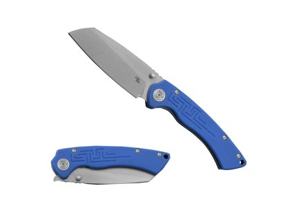4073 noz ch knives toucans d2 g10 blue handle folding knife