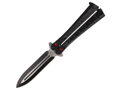 3740 albainox noz motylik black calavera 02097