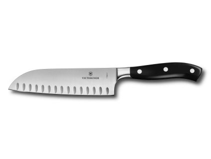 victorinox forged santoku knife fluted edge gift box