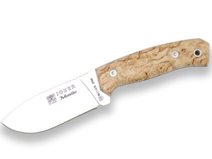 4136 noz joker curly birch wood scales full tang blade outdoor knife cl59