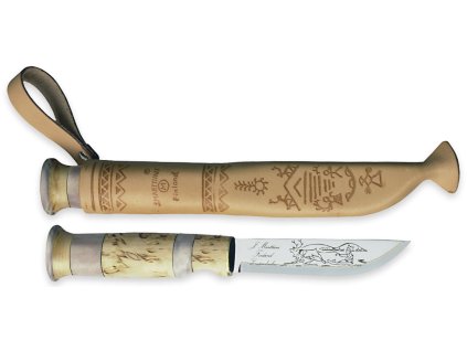 536 noz marttiini lapp knife with reindeer horn