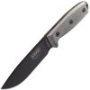 3959 3 esee knives esee 4p mb b plain edge black sheath molle back and clip plate