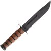 4319 1 ka bar usmc fixed blade knife leather sheath serrated edge 1217