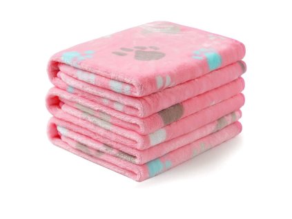 barevna hrejiva deka pro psy meka flanelova fleecova ruzova