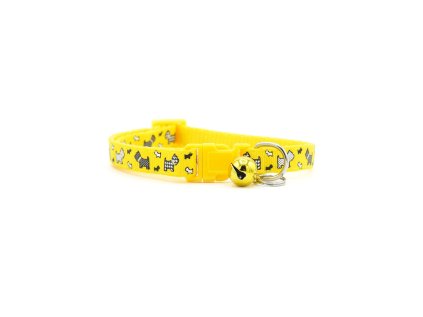 tlapka rozlisovaci rozeznavaci obojek pro psy stenata s prezkou zluty 1