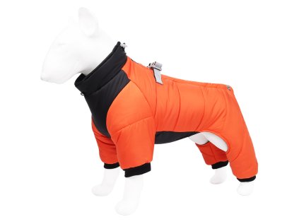 skafandr zateplena kombineza pro psy oranzovy 1
