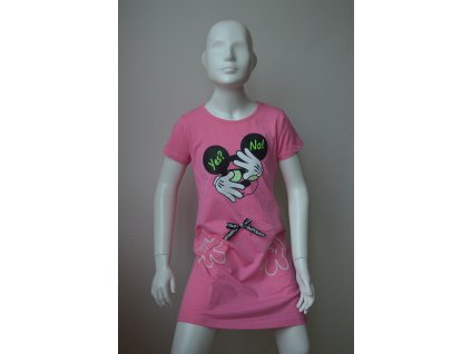 Dívčí šaty Kugo WK 0832 - růžové
