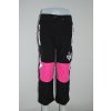 Dětské teplé softshellové kalhoty Kugo HK 2510 - černo-růžové