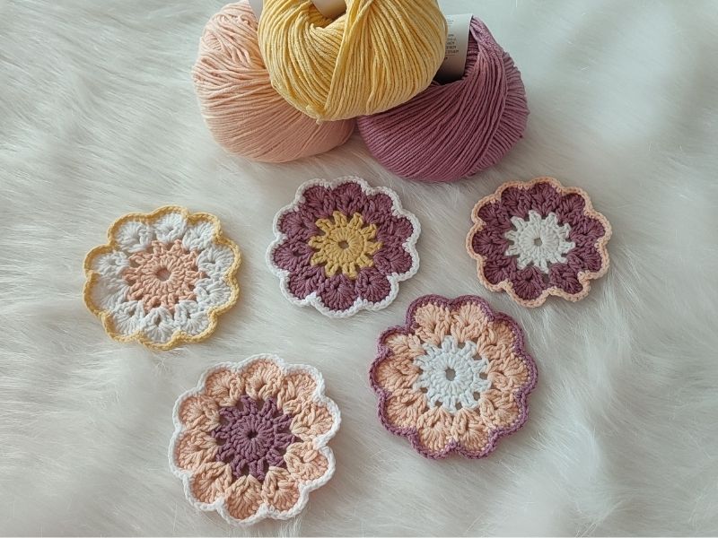 Háčkované podšálky