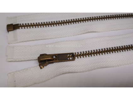 Zips vetrovkový, kosticový - KOV - 40 cm