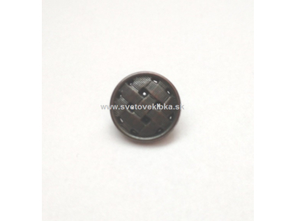 Gombík plastový - kovový vzhľad Ø15mm