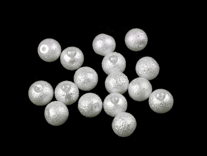 Sklenené voskové perly vrúbkované Ø10 mm