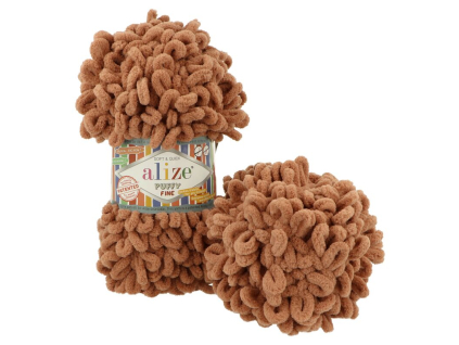 puffy fine 261 cokoladova hneda