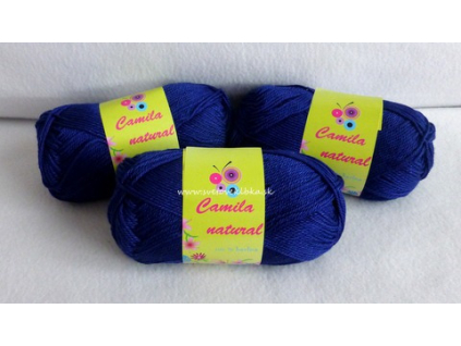 Camila natural 109 - tmavomodrá