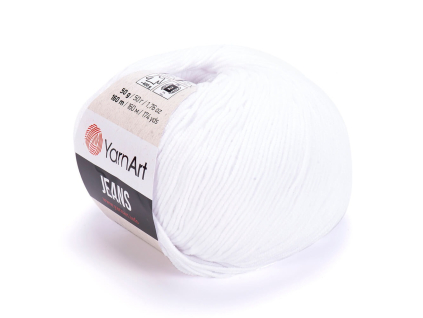 Jeans 62 - snehová biela