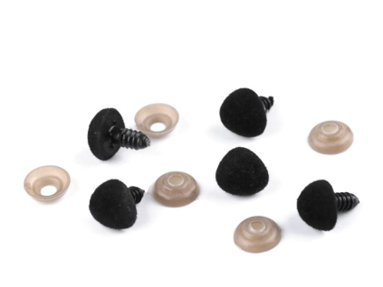 Bezpečnostný noštek - semišový 14x15mm