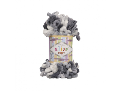 Puffy Color 5925 - biela-sivá