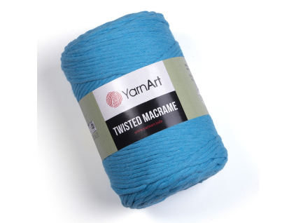 Twisted Macrame 5mm - 763 svetlá tyrkysová