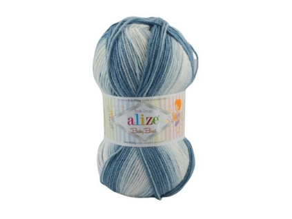 Baby Best Batik - 7542 šedá-svetlošedá-biela