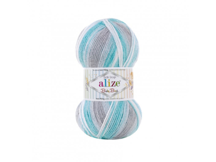 Baby Best Batik - 7264 - tyrkysová-šedá