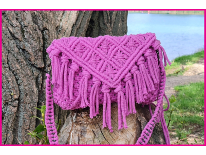 Materiál na macrame kabelku - bez návodu