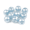 Sklenené voskové perly Ø10 mm (Varianta 01B biela)