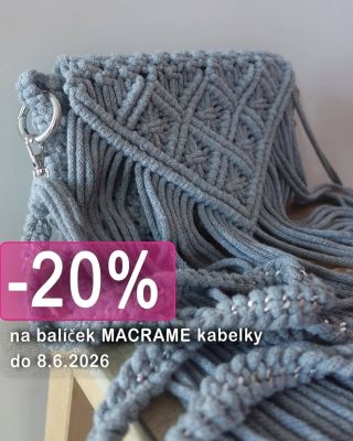 Užite si MACRAME kabelku so zľavou 20 %. 🤗 Štýlová ručne viazaná kabelka z kolekcie Macrame kabelky je späť a tentokrát s...