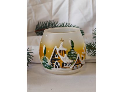 Sklenička Ø8 cm - zlatý