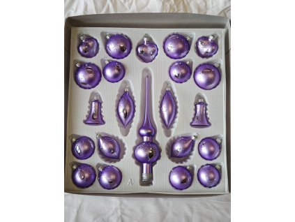 Sada 21+1 – světle fialová k2 zrcátko