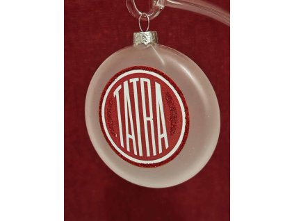 Skleněný medailon 8 cm - znak Tatra