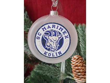 Skleněný medailon 8 cm - SC MARIMEX Kolín