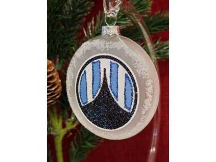 Skleněný medailon 8 cm - FC Slovan Liberec